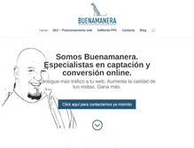 Tablet Screenshot of buenamanera.com